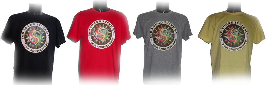 Assortimento colori T-shirt Uomo Anniversario Sud Sound System 2011